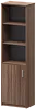 Офисный шкаф узкий полуоткрытый