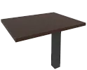 Брифинг для прямолинейного стола (антрацит опора)