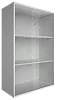 Офисный шкаф средний широкий со стеклом