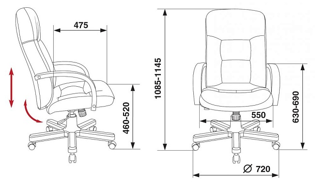фото кресло T-9908 Walnut №5